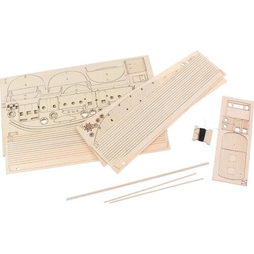 1/30 Nurkse Assembly Wooden Sailboat DIY Wooden Kit Puzzle Toy Sailing Model Ship Gift for Children and Adult