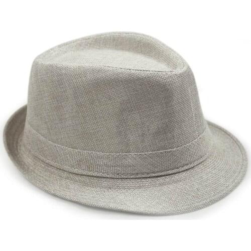 Hot Sale Child Fedora Fashion Casual Children Straw Cap Paternity Family Tourism Linen Sombreros Bucket Hat