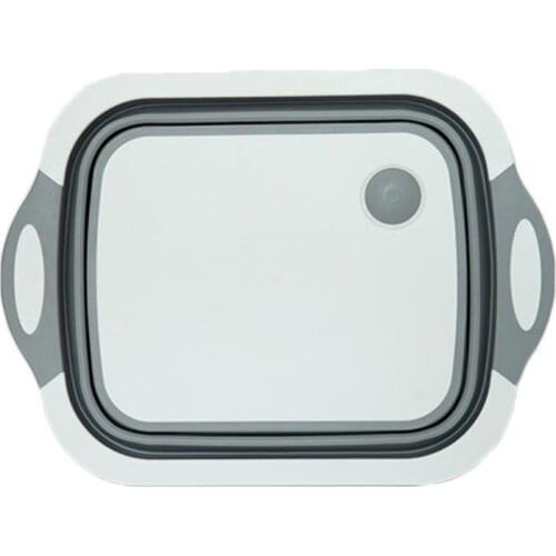 Multi-functional Foldable Mold-proof Gray Plastic Large Thick Vegetables Cutting Board Chopping Board Kitchen Tools