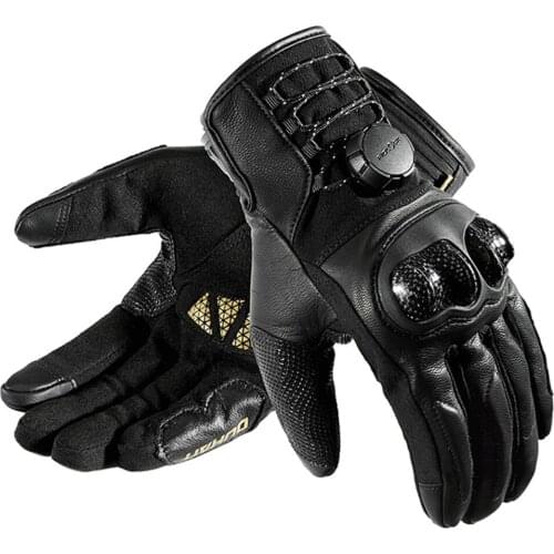 Motorcycle Gloves Guantes Moto Carbon Fiber Leather Motorcycle Racing Gloves Waterproof Anti-drop Touch Screen Motorbiker Gloves