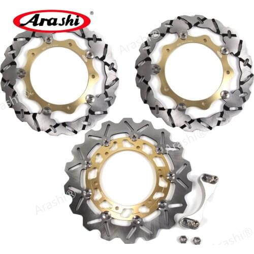 Arashi Full-floating CNC Front Rear Brake Disc Rotors For YAMAHA XP T-MAX 500 2004 2005 2006 2007 Tmax500 TMAX Accessories