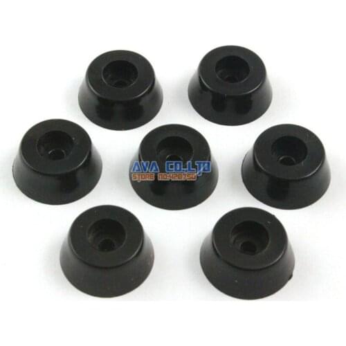 50 Pieces Furniture Chair Leg Protector Black Rubber Feet Pads 20x15x8mm