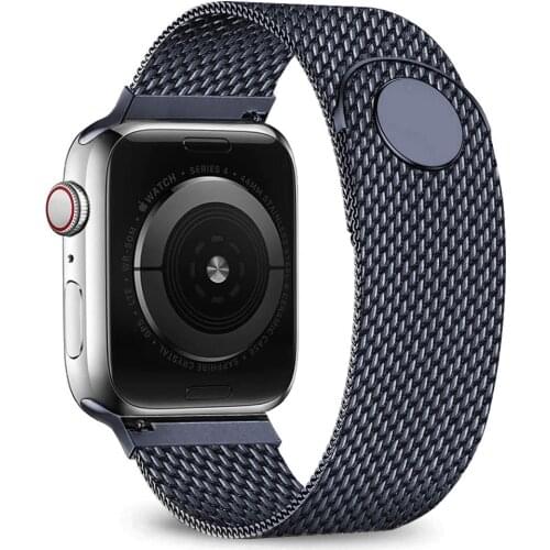 Milanese Loop For Apple watch band 44mm 40mm 38mm 42mm Stainless Steel Metal bracelet correa Apple watch series 3 4 5 6 se strap