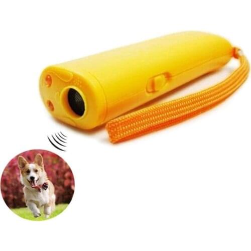 Pet Dog Repeller Anti Barking Stop Bark Training Device Trainer LED Ultrasonic 3 in 1 Anti Barking Ultrasonic Without Battery