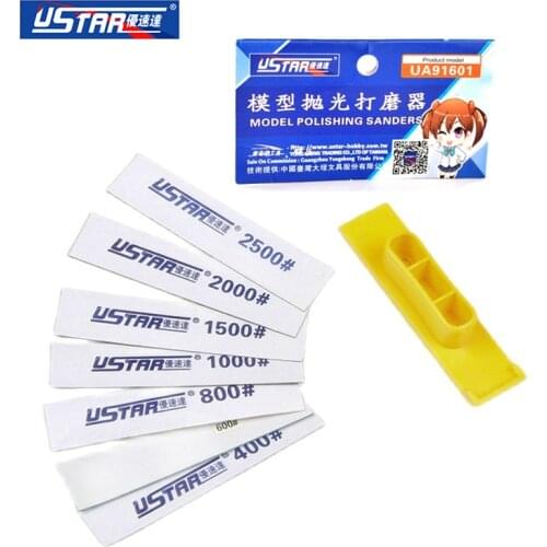 Ustar UA1601 Model Polishing Sander & Sandpaper Set Modeling Tool Hobby Finishing Tools Accessory