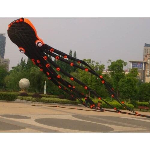 Breeze octopus soft kite Single line kite rainbow large kite trilobite Flying kite ripstop nylon fabric outdoor game child