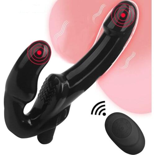 10 Speed Real Penis Dildo Vibrator Wireless Remote Doouble-headed Dargon Lesbian Anal Plug G Spot Vibrator Masturbator Sex Toys