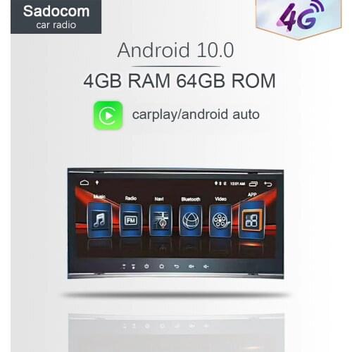 8.8'' Android 10.0 Car DVD Player 64Grom Radio car radio For VW/Volkswagen/Touareg/Transporter T5 2004-2011 Multimedia GPS Radio