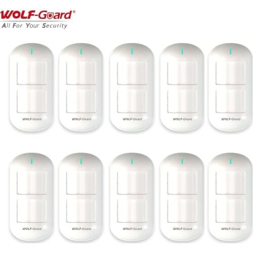 1/2/4/6/8/10Pcs Wolf-Guard Wireless PIR Detector Dual Pet Immune Motion Sensor Sensitive for Home Alarm Burglar Security System