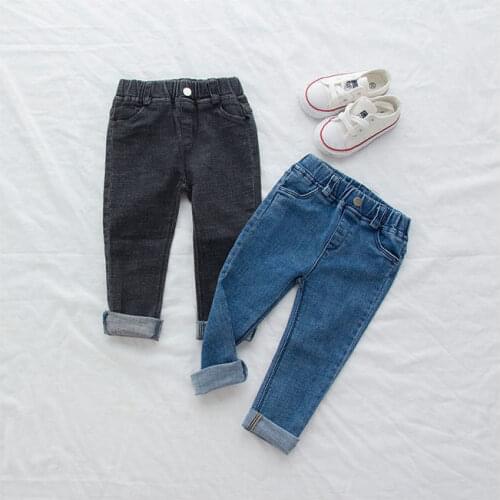 Girls baby kids Jeans pants spring autumn childrens fashion casual trousers new boys elastic girls jeans pants trousers P4 108