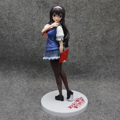 20cm Japanese anime figure Saenai Heroine no Sodatekata Kasumigaoka Utaha Student Style Model Doll PVC Action Figure