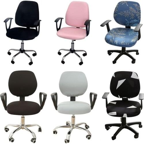 Split Chair Cover Spandex Silla Gamer Chair Covers Rotating Lift Office Armchair Slipcover Removable Computer Seat Protector