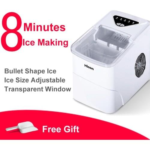 Ice Maker Machine 15KG/24H Automatic Ice Cube Maker Machine 105W Commercial for Pub Restaurant Home