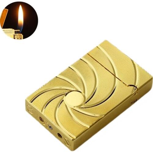 Metal Lighter Refillable Butane Gas Novelty Cigarette Lighter Creative Flame Lighters Smoking Accessories