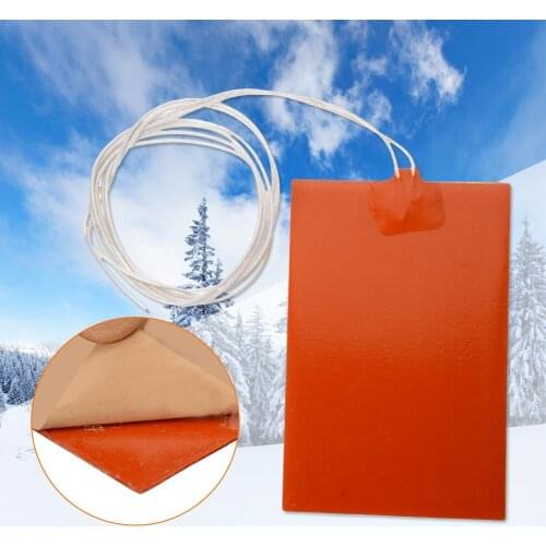 300W 220V Flexible Waterproof Silicone Heater Bed Pad For 3D Printer Heat Bed Electric Pads Red 20x20cm Car Accessories