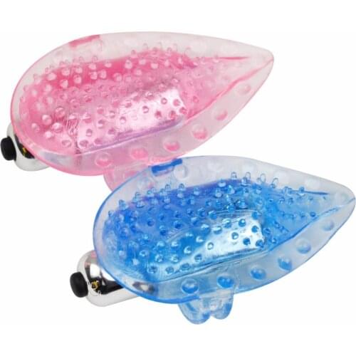 Dingye New product Pink and Blue Silicone Mini Finger Vibrator G-spot Clitoral Stimulators Adult Sex Toys for Women