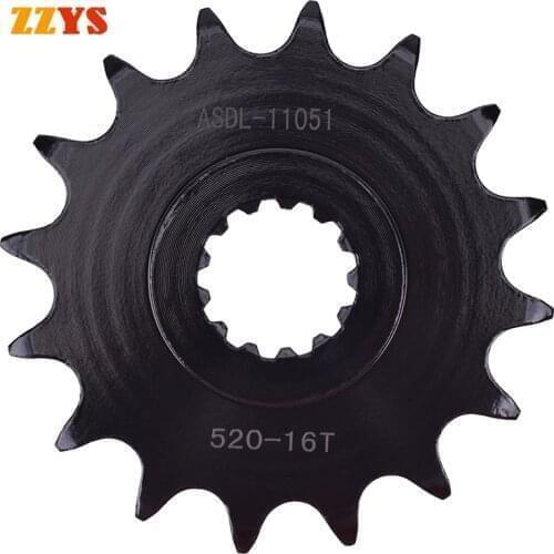 520 16T 16 Tooth Motorcycle Front Sprocket Gear Staring Wheels For Kawasaki ATV KSF450 KSF450B KFX450 KFX450R KSF KFX 450 08-14