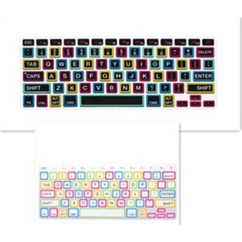 Big Fonts Silicone Laptop Keyboard Skin Protector Cover Protective Film Guard For All Macbook Pro Air Retina 13 15 17