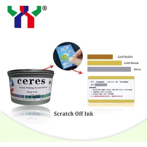 Screen Printing Scratch Off Silver Ink for Common paper