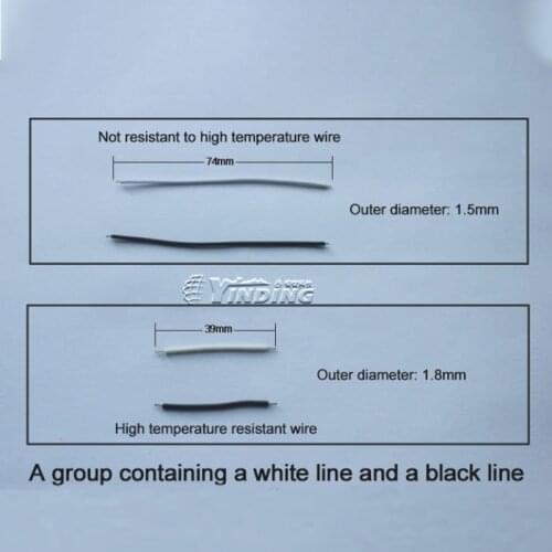 10pair silicone wire Cable 39/74MM for Flashlight Driver DIY parts Torch accessories