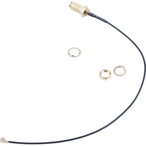 15cm U.FL/IPX to RP-SMA Female Antenna Pigtail Jumper Cable Gold
