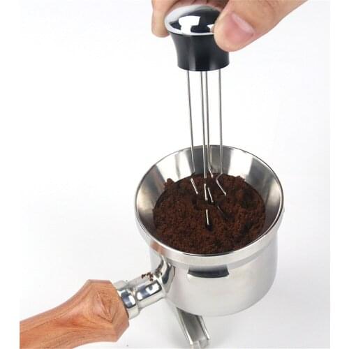 304 Stainless Steel Handle Needle Coffee Tamper Coffee Tamper Distributor Leveler Tool Needle Type Coffee Powder Stirring Tool
