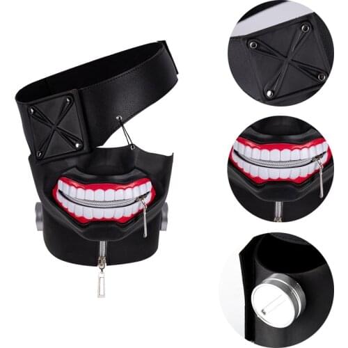 3D Anime Tokyo Ghoul Kaneki Ken Cosplay Costumes Mask Halloween Party Masks Cosplay Accessories