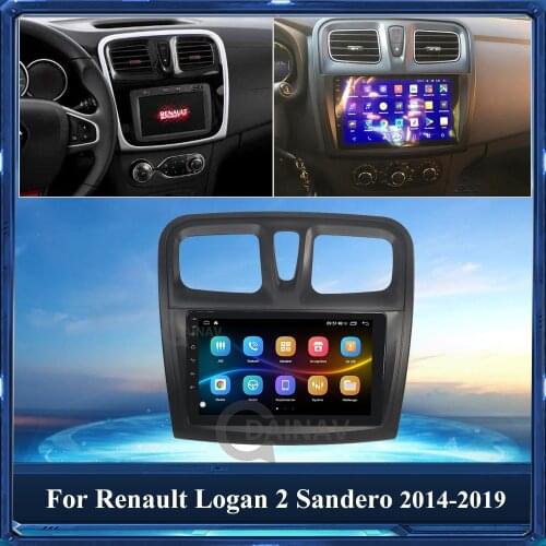 Android 10 Car Autoradio Player For Renault Logan 2 Sandero 2014 2015-2019 Car Radio 2 Din Multimedia DVD Player GPS Navigation