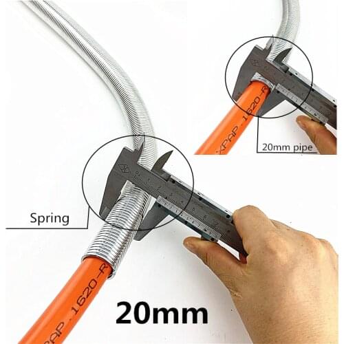 FREE SHIPPING Length 500mm diameter 20mm hand out-spring pvc tube bender pipe bending tool silver wire tube bending tools