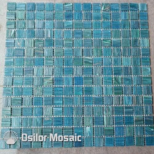 Free shipping green glass mosaic tile for bathroom and kitchen wall tile swimming pool tile 4.28 square meters/lot
