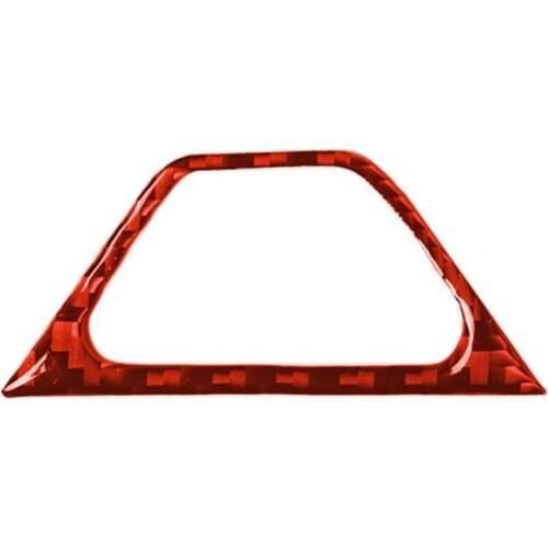 Camaro 2017-2019 panel carbon fiber red interior warning light button cover decoration Interior Stickers наклейки на авто