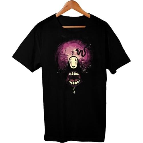 Nightmare No Face Studio Ghibli Effect Black Unisex Tee All Sizes t shirt