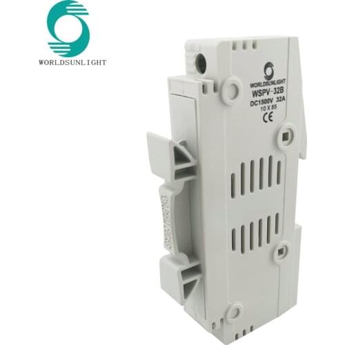 Solar Fuse Holder for Din Rail 1500V DC Wire Fusible 10X85 gPV for Solar PV System Protection