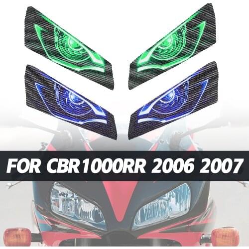 For HONDA CBR1000RR CBR 1000 RR 1000RR CBR1000 RR 2006 2007 Motorcycle Headlight Sticker Decals Head Light Pegatinas 3d Guard