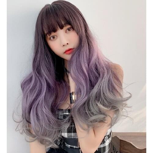 DM-WIG19) Resin Japan Anime Kigurumi Cosplay Mask Lolita Crossdressing BJD Masks' Cosplay Wig Mixed Color
