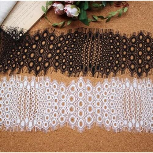 LASUI 11.5 cm*3m=1 lot Exquisite lace trim eyelashes lace DIY clothing belt decoration clothes skirt stitching 0289