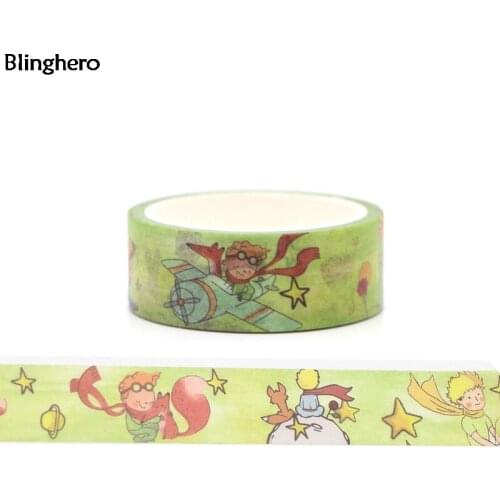 Blinghero Cartoon Prince 15mmX5m Washi Tape Masking Tape Notebook Stickers Cute Hand Account Tapes Adhesive Tape BH0045
