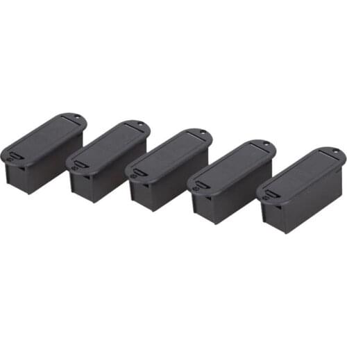 Top Deals 5pcs 9V Battery Case Holder Cover Box Replacement for Active Guitar Bass Pickup