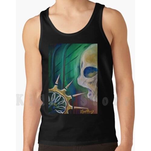 Kryptonite Skull Heroe Dead tank tops vest sleeveless Skull Fire Light Bones Gothic Metal Heavy Motorcycle Club Rider