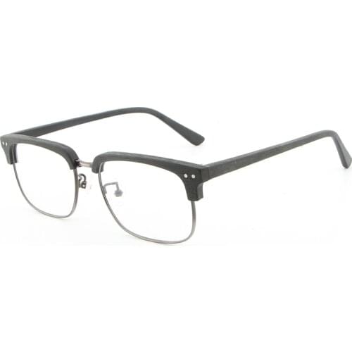 Simvey Wood Nerd Glasses Frame Men Retro Handmade Prescription Glasses Half Frame Designer Optical Frames Glases Optik Women