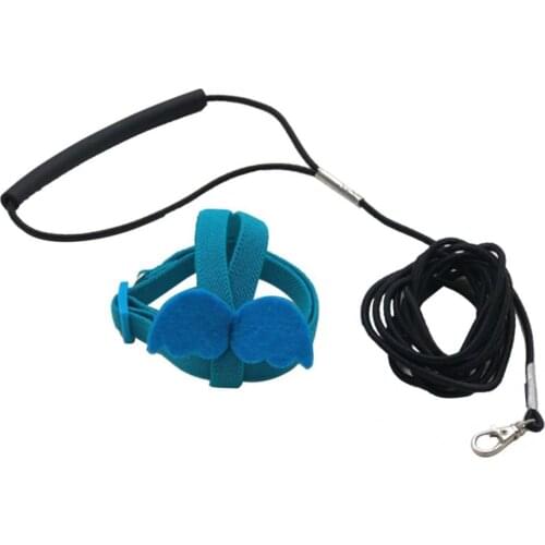 Soft Extended Length Parakeet Parrot Harness Rope Lightweight Parrot Harness Comfortable for Walking