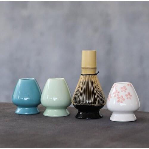 LUWU natural bamboo whisk with chasen holders accessories