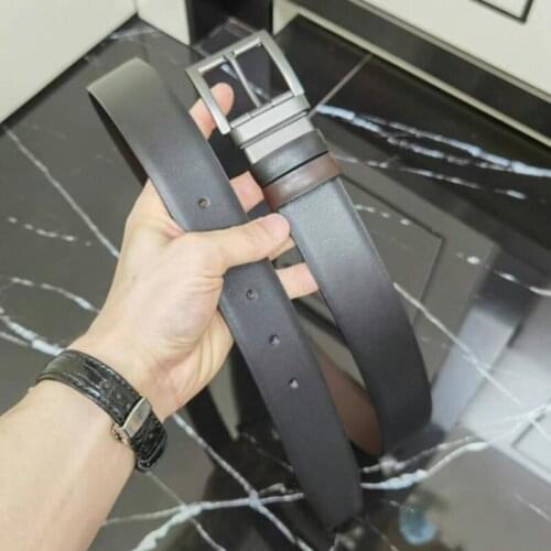 New Cow Leather Belt For Men High Quality Luxury Design Strap Metal Buckles Belts Casual Classice Vintage Business Waistban