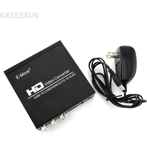 HDMI converter from HDMI to HDMI/CVBS Scaler, support HDCP code, Free shipping