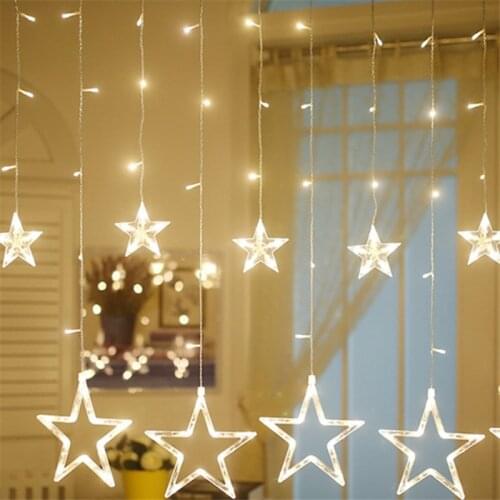 Adornos De Navidad Christmas Decorations for Home Garland LED Indoor/Outdoor Icicle String Lights Fairy Lights Natal Navidad.Q