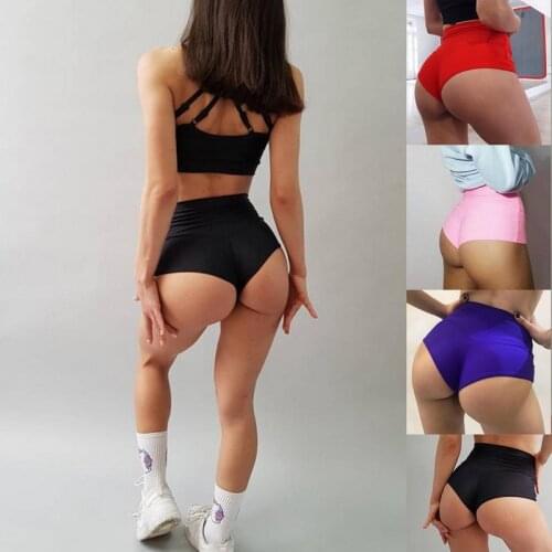 2021 Summer Workout Fitness Shorts Seamless Biker Shorts Women High Waist Female Clothing Push Up Short Elasticity Breathable