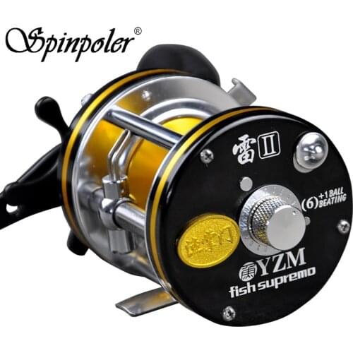 Spinpoler Full Metal Left/Right handle Casting Sea Fishing Reel Saltwater Baitcasting Reel Coil 7BBs Cast Drum Wheel