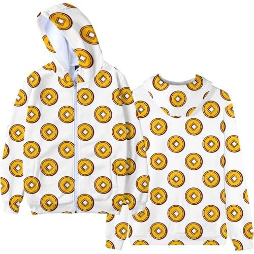 2020 year of the ox Men/Women Zipper Hoodies 3D Print Fashion Sweatshirt Long Sleeve Coat Fashion Zipper Hooded Clothes