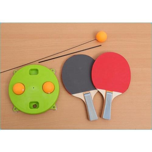 Single Pingpong Practice Household Indoor Suction Cup Base Table Tennis Exercise Device Elastic Flexible Shaft Self-Training