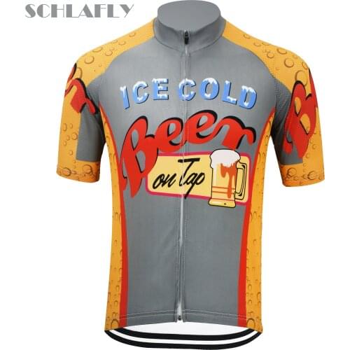 Ice cool beer cycling jersey short sleeve bike wear dropshipping orige jersey road jersey cycling clothing schlafly cycling top